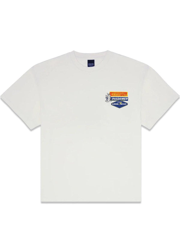 Good News T-shirt - White-T-shirts-Pas de Mer-Butler Loftet