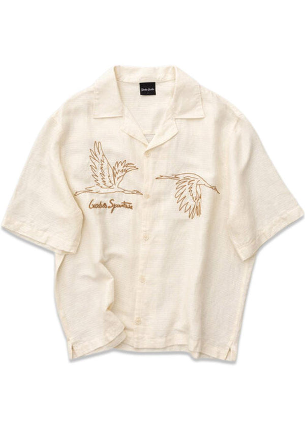 Goose Cotton Linen Lyocell Shirt - Beige-Shirts-Goodies Sportive-Butler Loftet