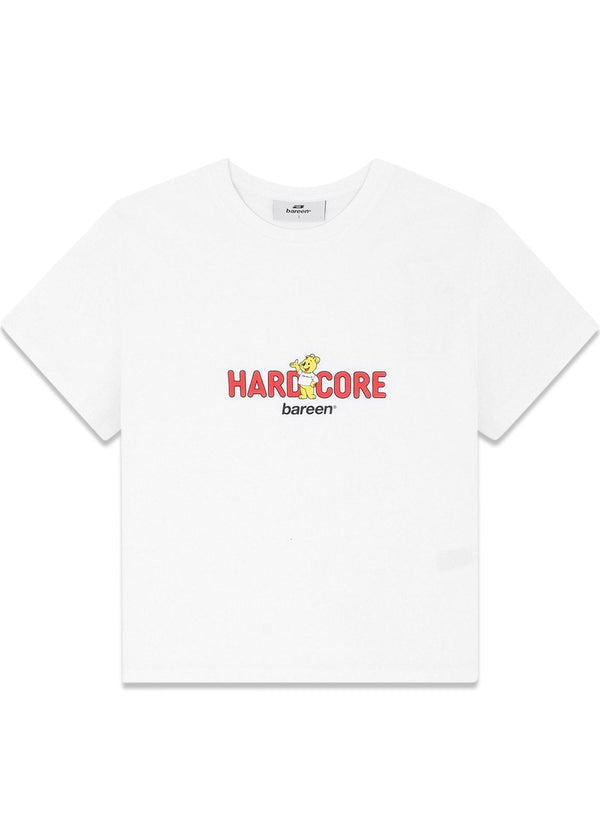 AW26 HARDCORE WOMENS CROPPED T-SHIRT - White