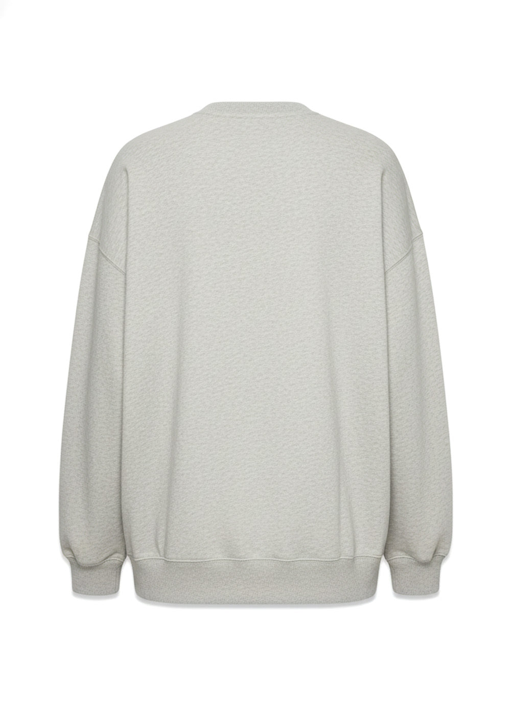 HEAVY SWEAT CREWNECK - Light Grey Melange-Sweatshirts-Rotate-Butler Loftet