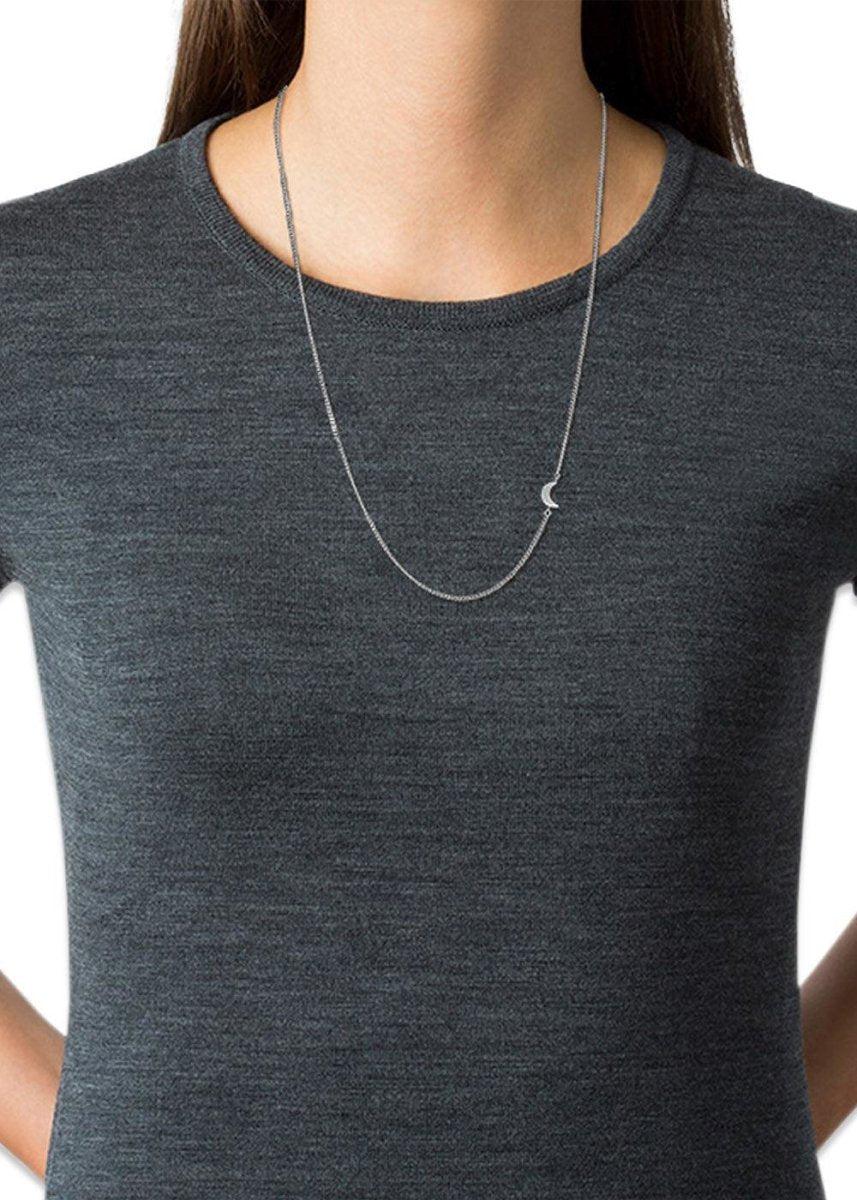 Half moon necklace - Sterling Sølv Jewellery759_JKHMNF18-S_STERLINGSØLV_OneSize2999001353094- Butler Loftet
