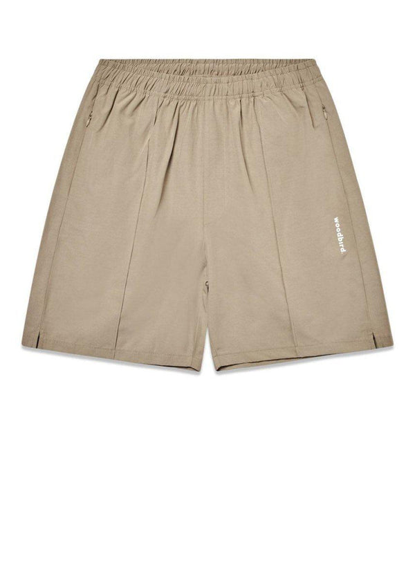 Woodbirds Hansi Track Shorts - Sand. Køb shorts her.