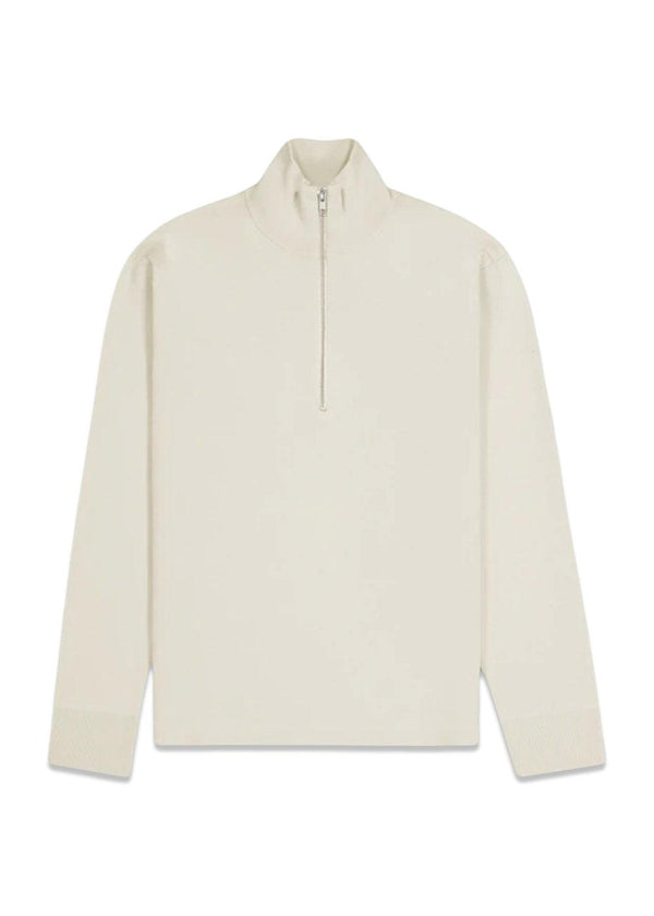Harald Half Zip 6530 - Ecru-Knitwear-Nn. 07-Butler Loftet