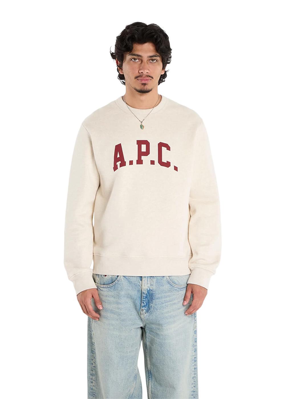Harris Sweat - Ecru Chine-Sweatshirts-A.P.C-Butler Loftet