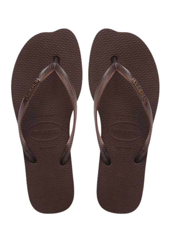 Hav. Slim Split - Dark Brown-Sandals-Havaianas-Butler Loftet