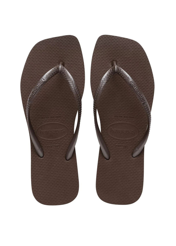 Hav. Slim Square - Dark Brown-Sandals-Havaianas-Butler Loftet