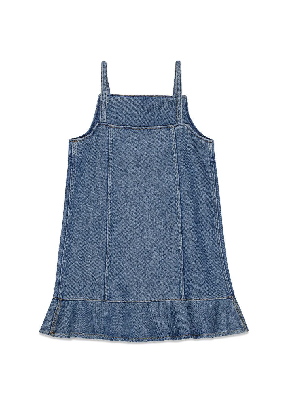 Heavy Denim Mini Dress - Tint Wash