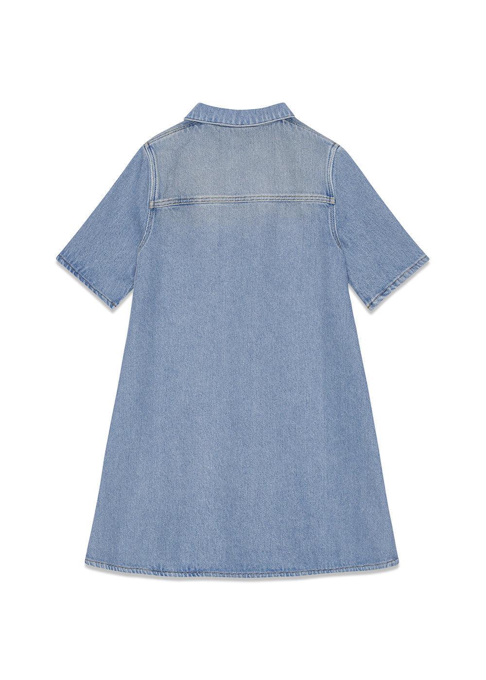 Heavy Denim Mini Dress - Tint Wash