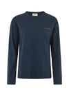 Hellenmd logo LS t-shirt - Navy Sky-T-shirts-Modström-Butler Loftet
