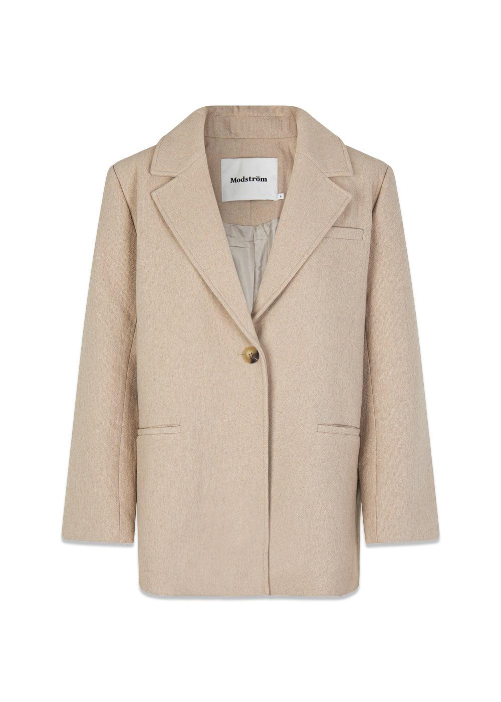 Modströms HerminaMD jacket - Beige Melange. Køb overtøj her.