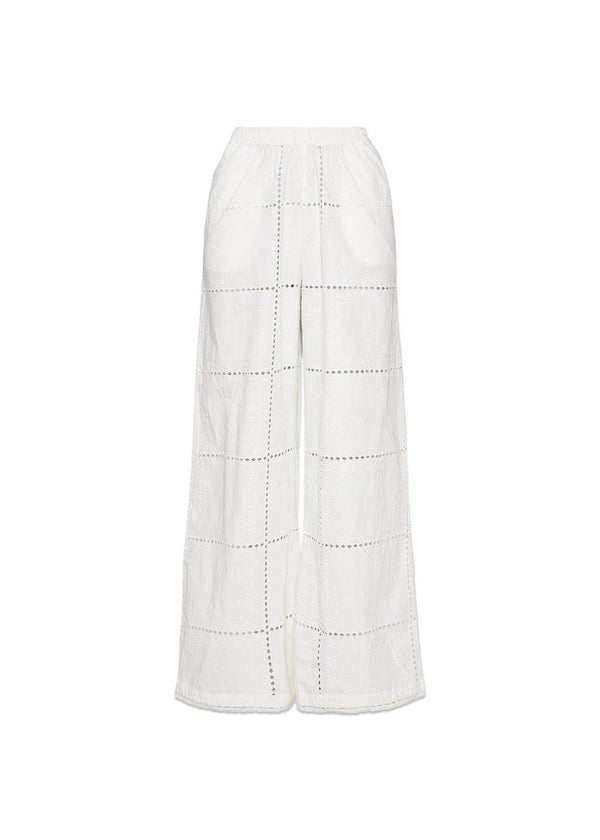 Hilde Pants - White Squares-Pants-Sissel Edelbo-Butler Loftet