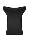 HimaMD off-shoulder top - Black-Top-Modström-Butler Loftet