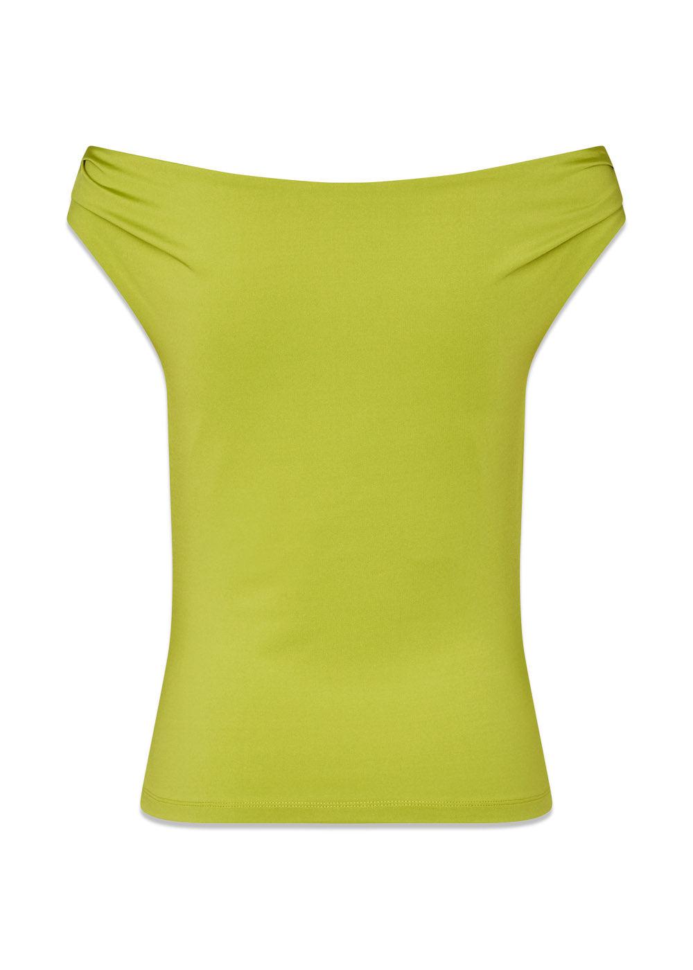 HimaMD off-shoulder top - Golden Lime