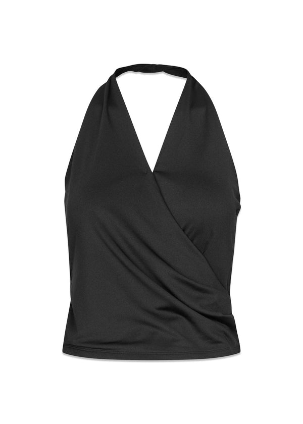 Himamd halterneck top - Black-Top-Modström-Butler Loftet