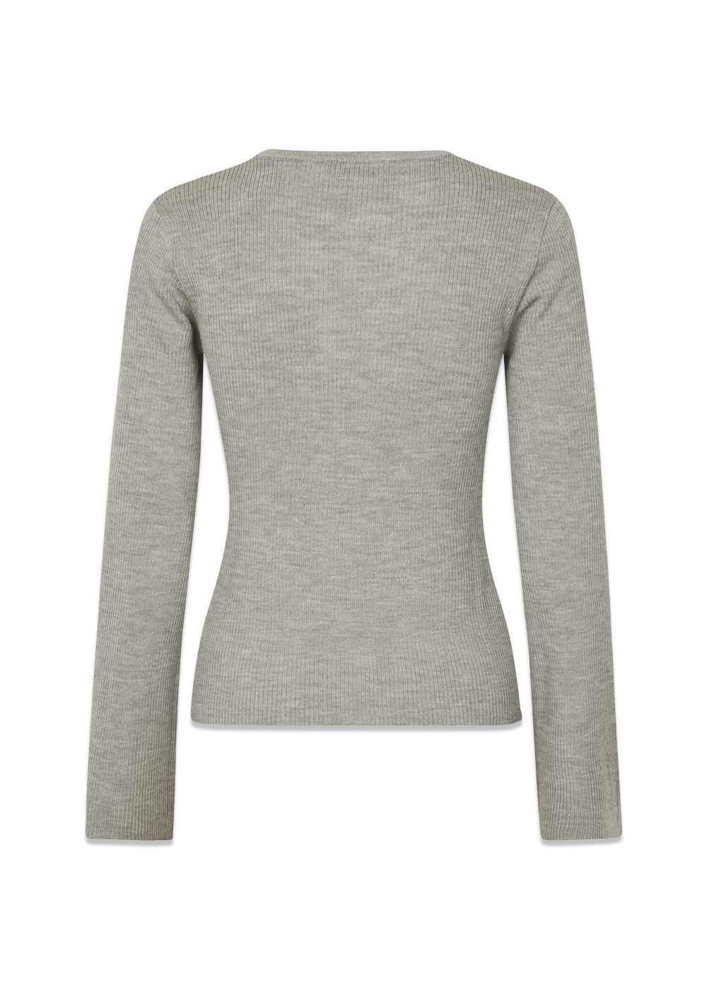 HirokiMD o-neck - Grey Melange-Knitwear-Modström-Butler Loftet