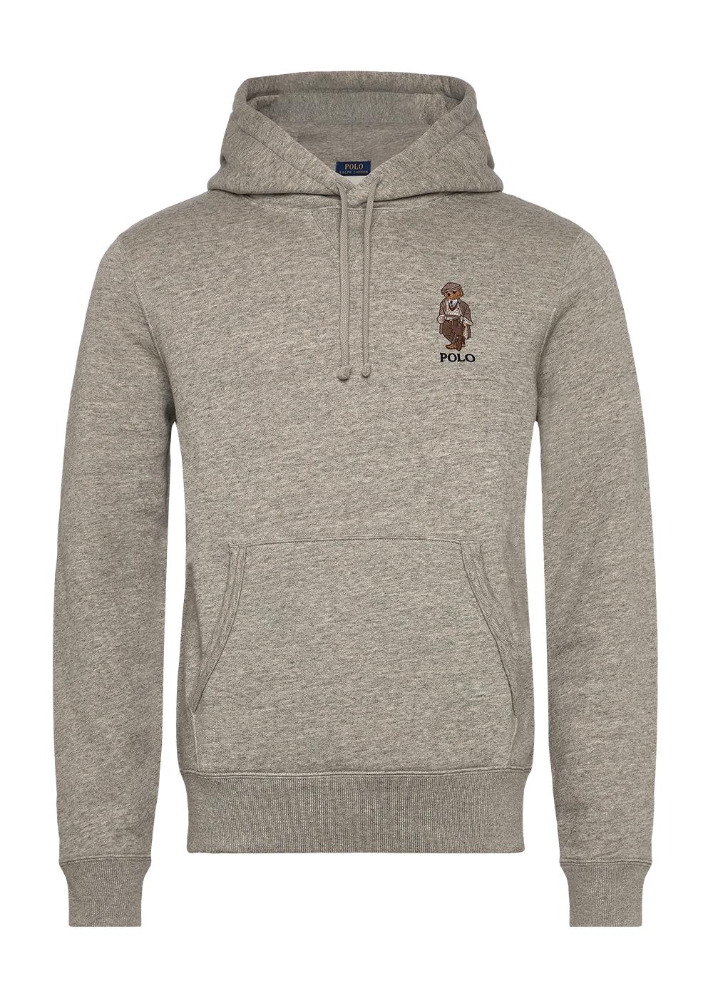 Hooded Bear Sweat - Grey-Sweatshirts-Ralph Lauren-Butler Loftet