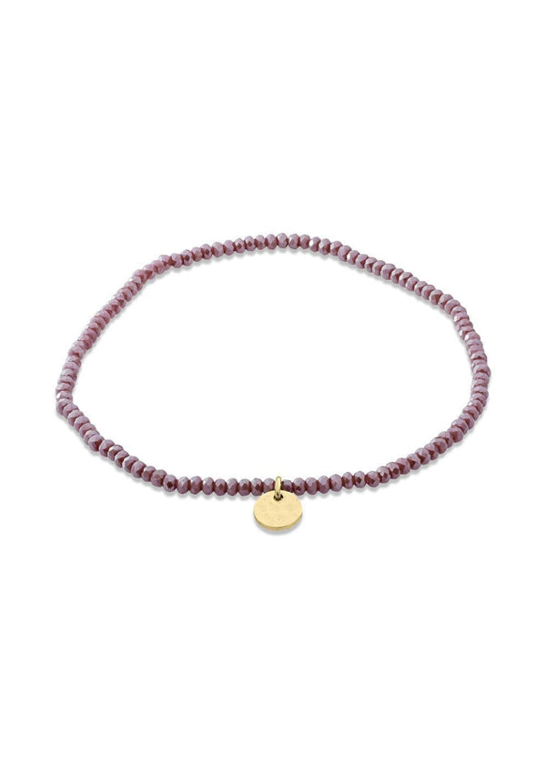 INDIE bracelet purple, gold-plated - Gold Plated-Jewellery-Pilgrim-Butler Loftet