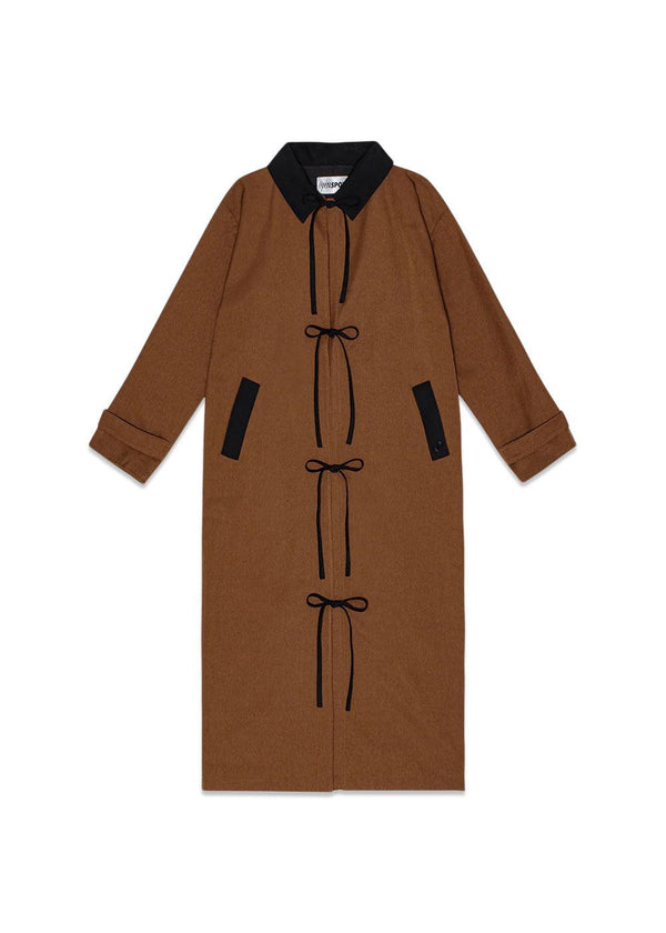 ISAURA COAT - Brown/Black
