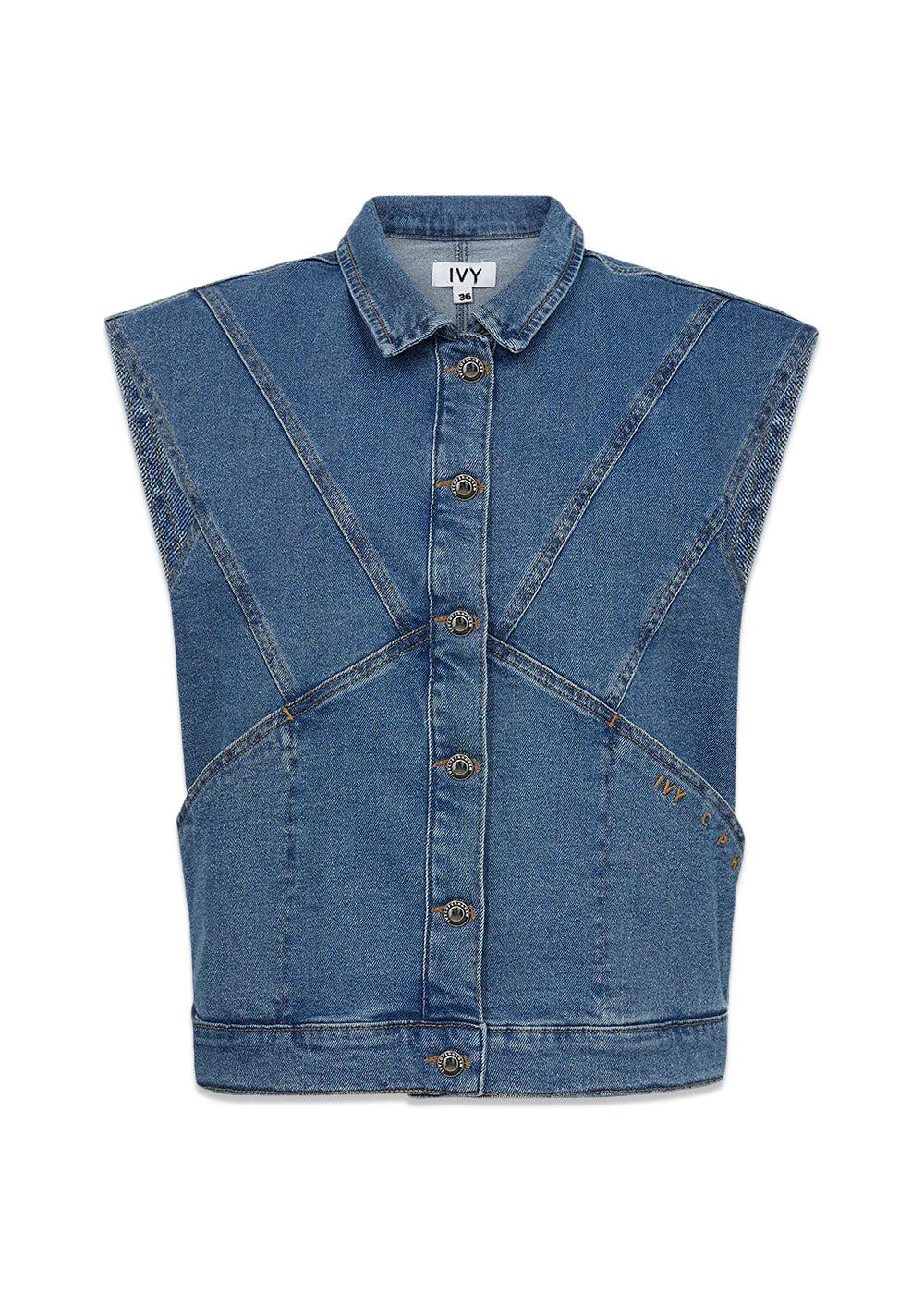 IVY-Lulu Vest Wash Vigo - Denim Blue