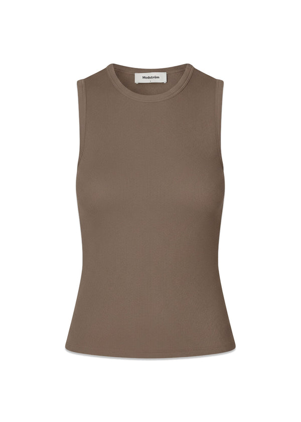 Igormd o-neck top - Chocolate Chip-Top-Modström-Butler Loftet