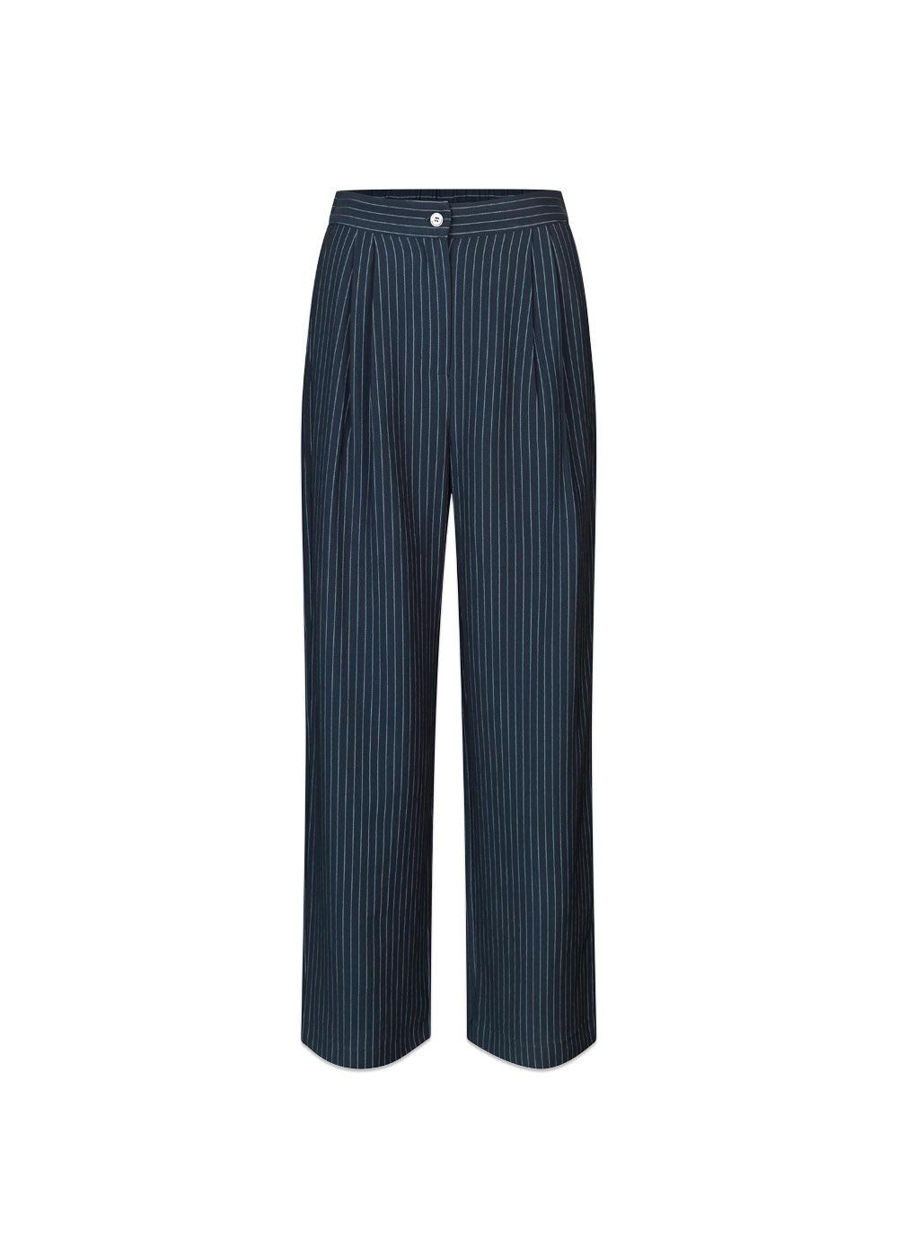 IsabelMD pants - Navy Sky Pinstripe