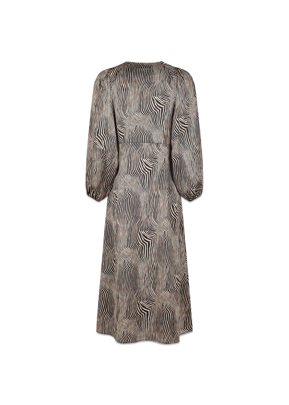 Isobel Floating Wave Dress - Dark Sand