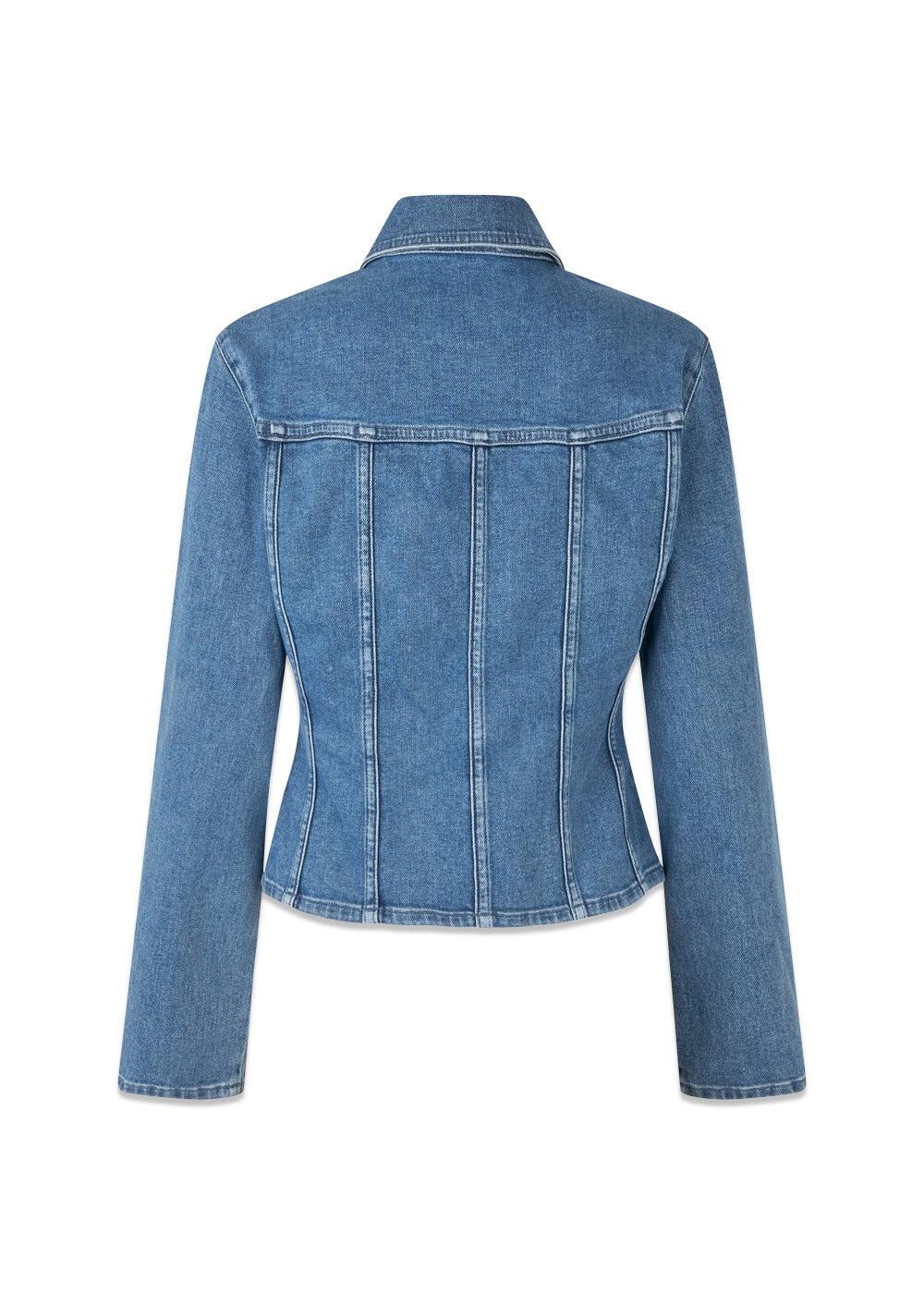 IsoldeMD solid shirt - Distressed Blue-Shirts-Modström-Butler Loftet