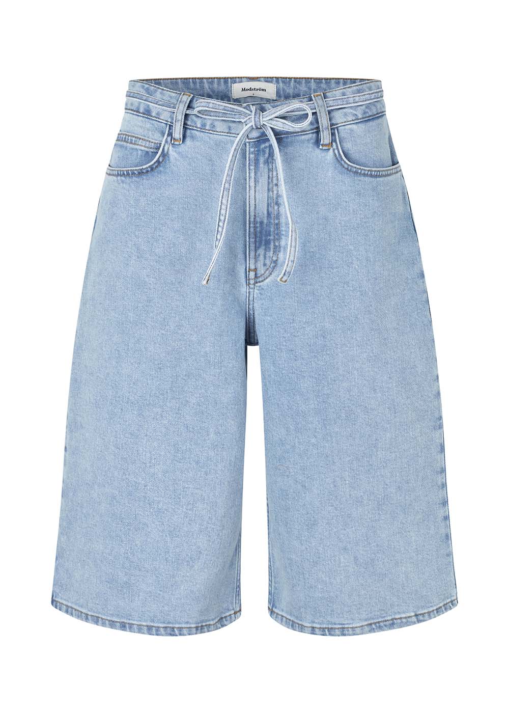 Isoldemd long shorts - Light Blue Wash-Shorts-Modström-Butler Loftet
