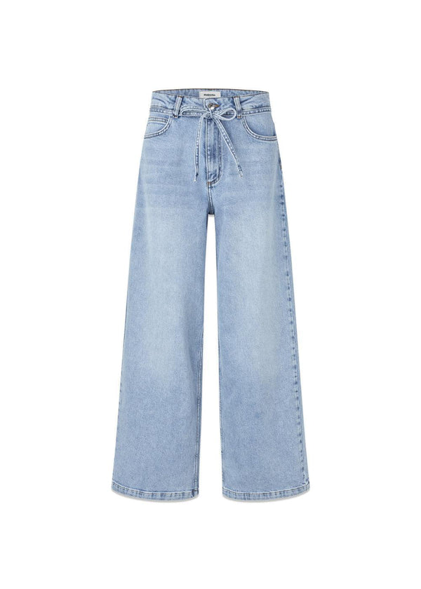 Isoldemd solid pants - Bleach Blue Wash-Jeans-Modström-Butler Loftet