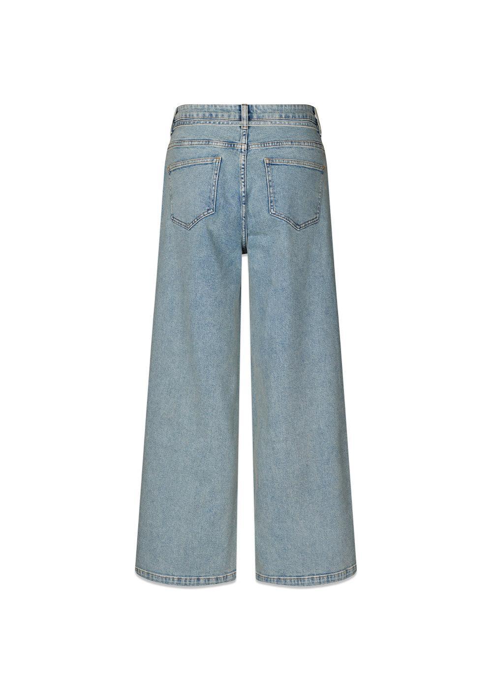 Isoldemd solid pants - Blue Beige Wash-Jeans-Modström-Butler Loftet