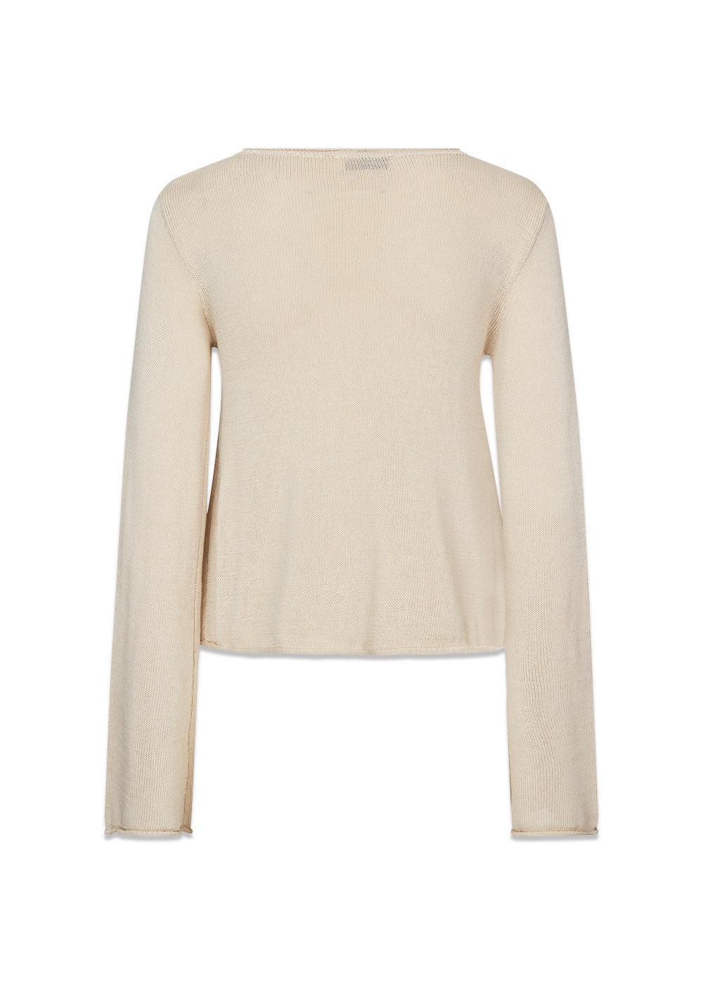 IvonneMD flared o-neck - Summer Sand-Knitwear-Modström-Butler Loftet