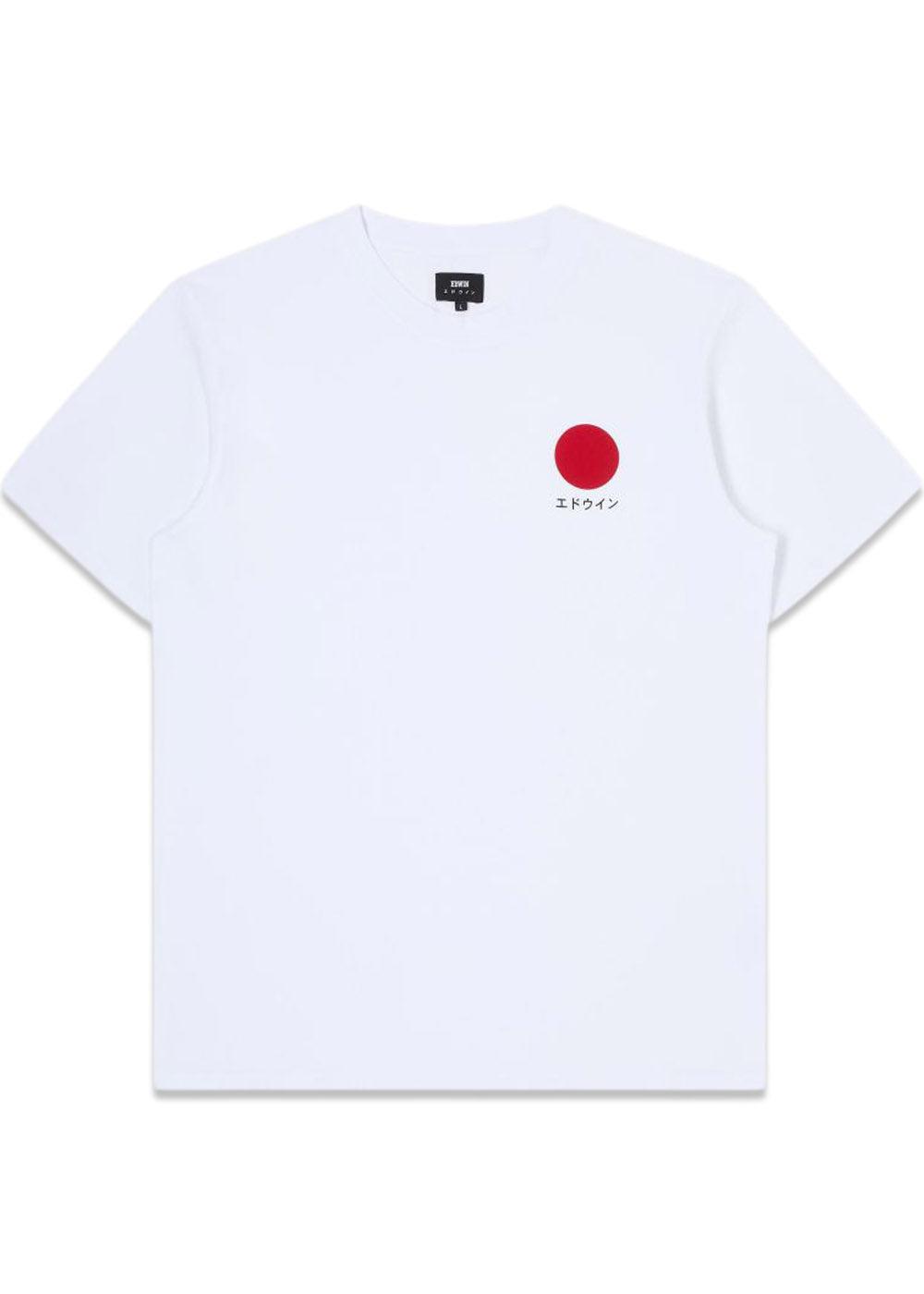 JAPANESE SUN T-SHIRT - WHITE-T-shirts-Edwin-Butler Loftet