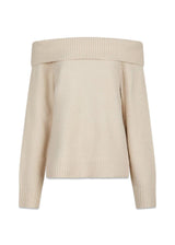 Jane Knit Blouse - Ivory-Knitwear-Neo Noir-Butler Loftet