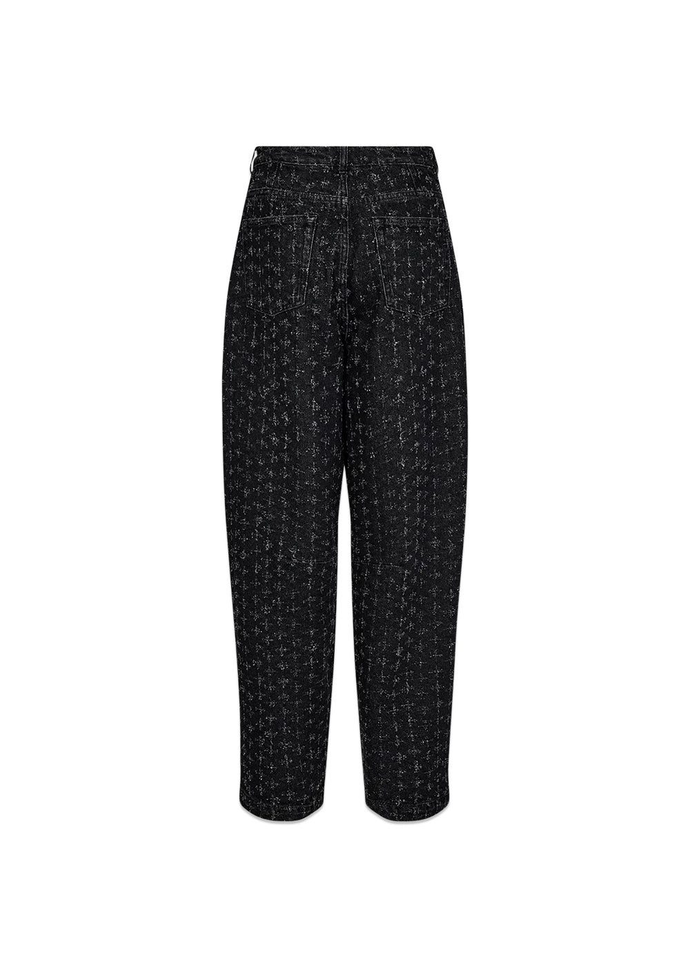 Janice Slung Jeans Black Punch Denim - Black-Jeans-Ivy Copenhagen-Butler Loftet