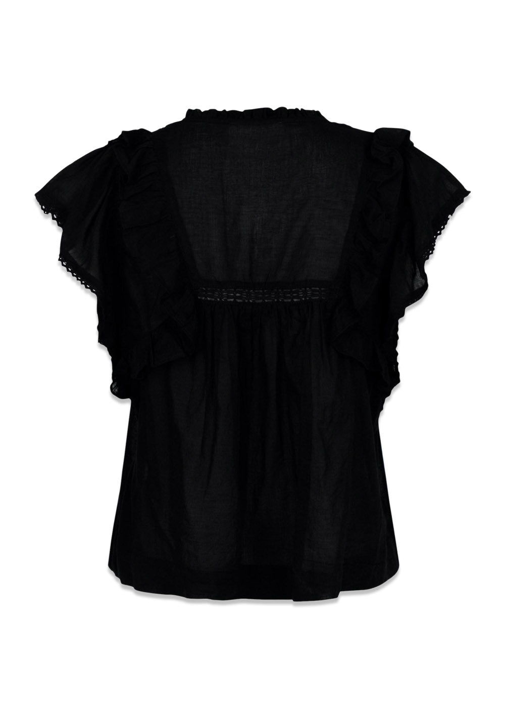 Jayla S Voile Top - Black