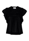 Neo Noirs Jayla S Voile Top - Black. Køb toppe her.