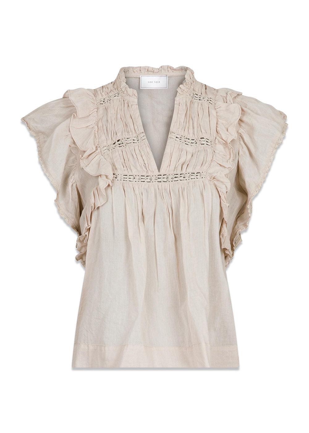 Jayla S Voile Top - Sand