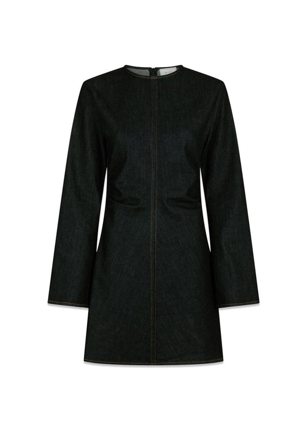 Jumari Denim Dress - Black-Dress-Neo Noir-Butler Loftet