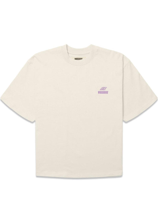 Juno Action Tee - Off White-T-shirts-Woodbird-Butler Loftet