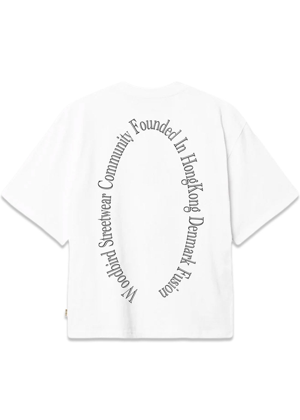 Juno Founded tee - White-T-shirts-Woodbird-Butler Loftet