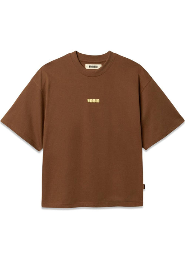 Juno Lion Tee - Mid Brown-T-shirts-Woodbird-Butler Loftet