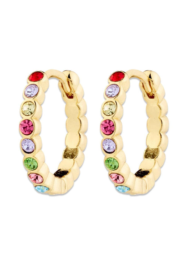 KLEOPRATRA hoop earrings gold-plated - Gold Plated-Jewellery-Pilgrim-Butler Loftet