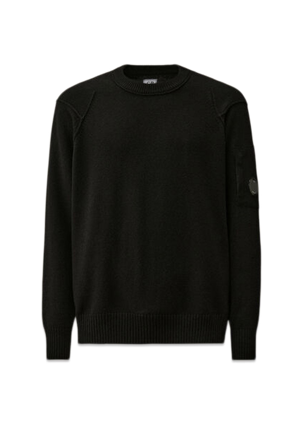KNITWEAR CREW NECK - Black-Knitwear-C.P. Company-Butler Loftet