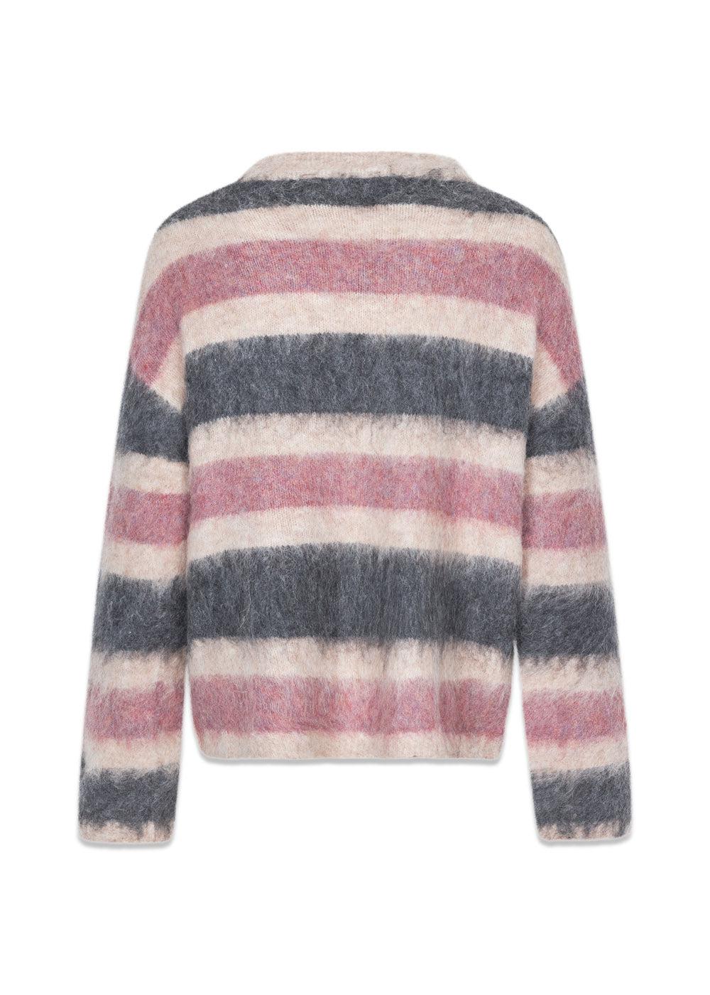 KaneMD stripe v-neck - Sparkling Stripe-Knitwear-Modström-Butler Loftet