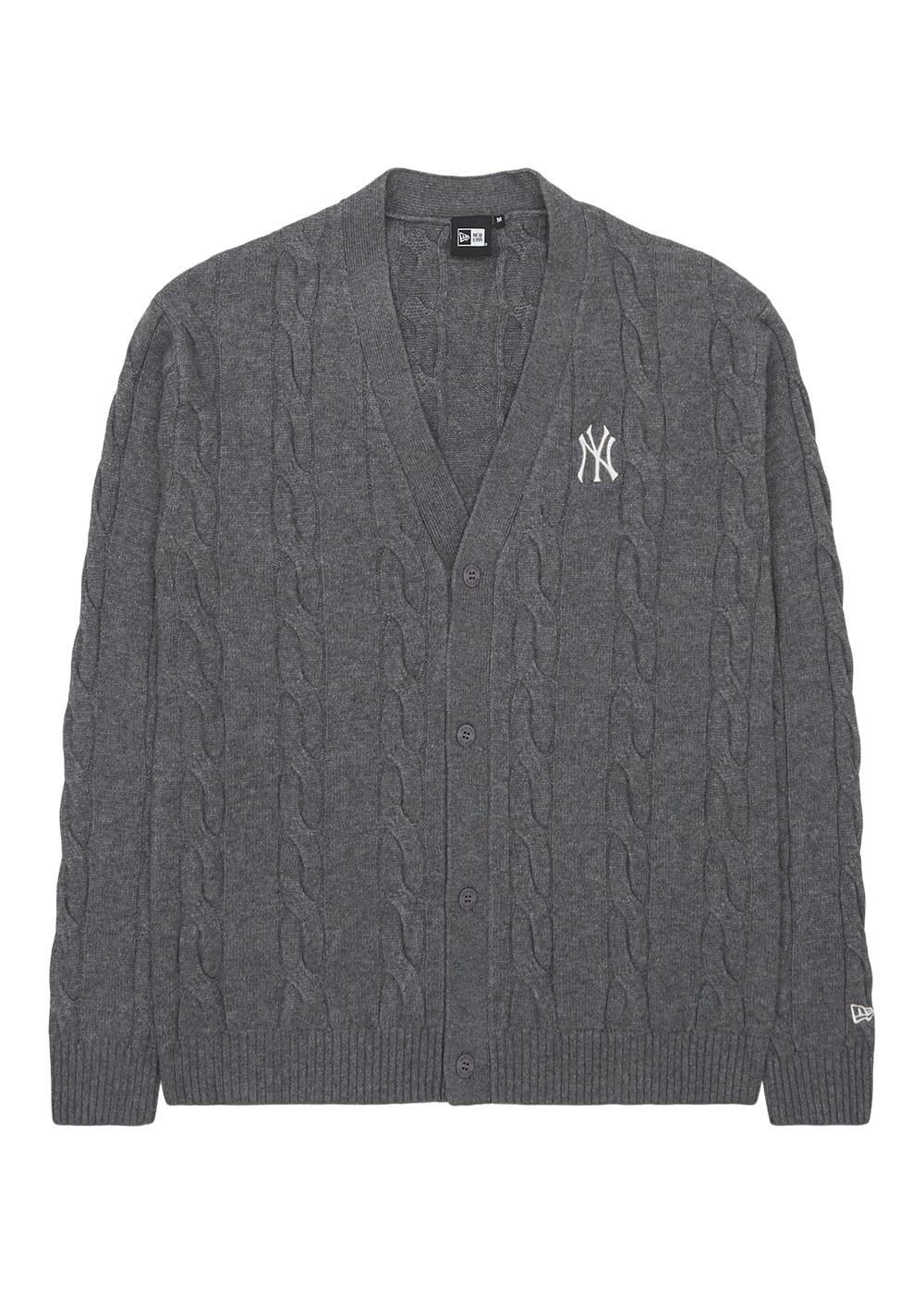 Knit Cardigan NEYYAN - Grey-Knitwear-New Era-Butler Loftet