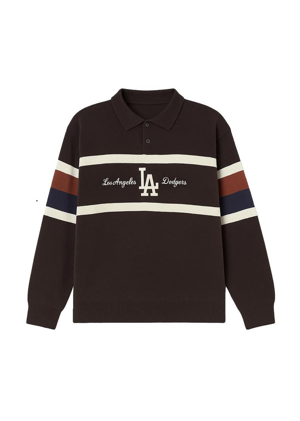 Knit Rugby LOSDOD - Brown-Sweatshirts-New Era-Butler Loftet