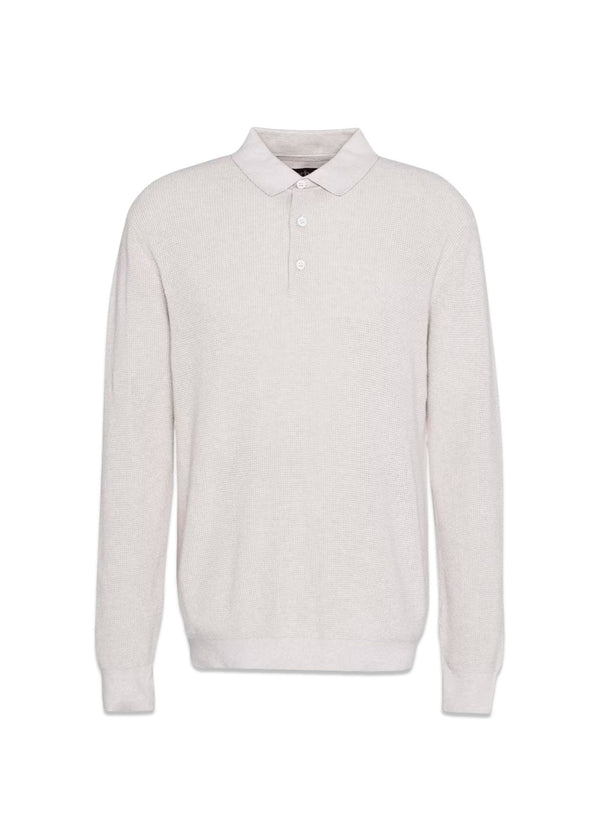 Knitted Polo Shirt - Mist-Knitwear-Barbour-Butler Loftet