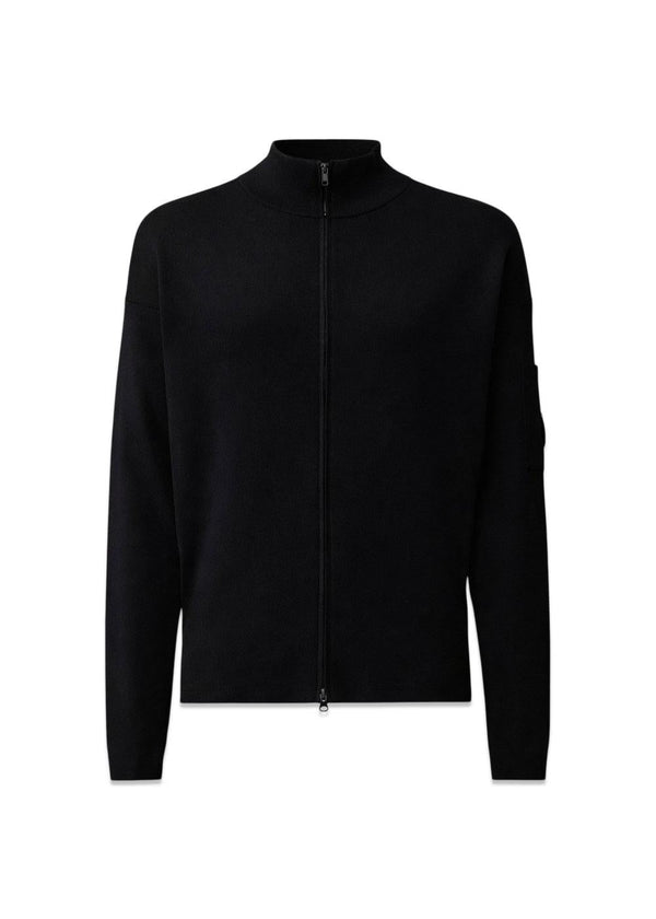 Knitwear - Cardigan Boston - Black-Knitwear-C.P. Company-Butler Loftet