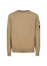 C.P. Companys Knitwear Crew Neck - Beige. Køb strik her.