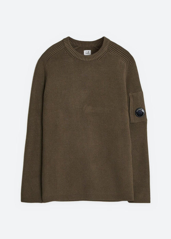 Knitwear Wool Crew Neck - Dusty Olive